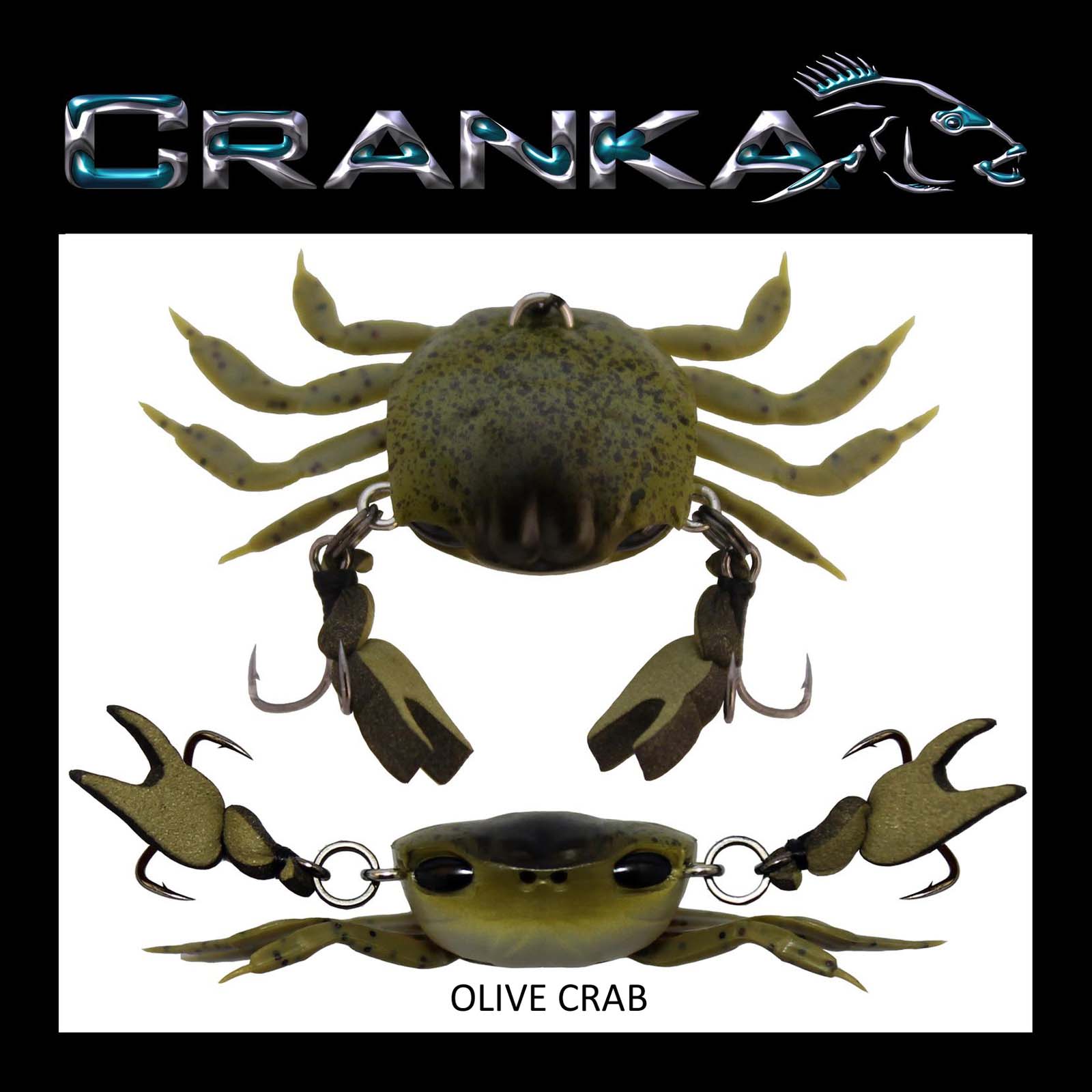 crankin crab fishing lure Mr. Chrome Crank Baits  Lake Michigan Angler Armed with razor CRANKA Crab - 50mm Treble