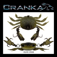 CRANKA Crab - Treble Hook Model - 50mm (2 inch) - Light 3.9 Gram (0.138 ounce)                    