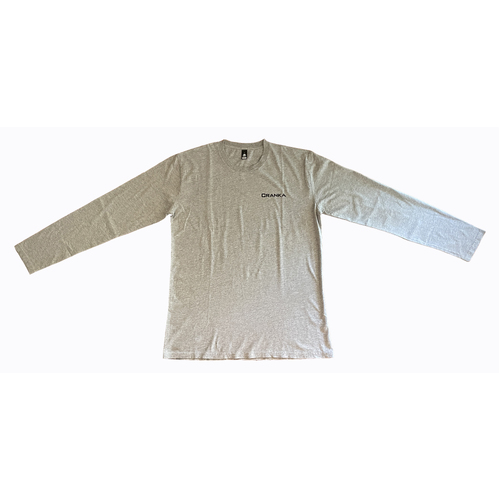 CRANKA Long Sleeve Cotton Tee Shirt (Marle Grey) [Size: Small]
