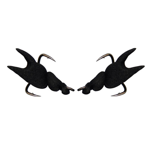 Replacement Claw - 2 x Hook Set - Crab 50mm Treble Hook Model - BLACK CLAW SETS