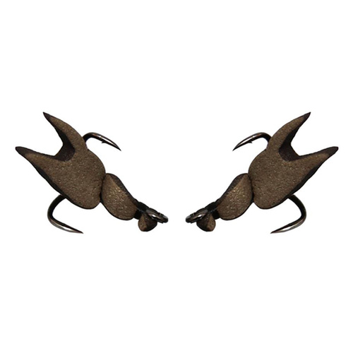 Replacement Claw - 2 x Hook Set - Crab 50mm Treble Hook Model - BROWN CLAW SETS