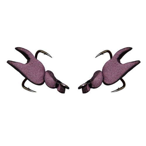 Replacement Claw - 2 x Hook Set - Crab 50mm Treble Hook Model - PURPLE CLAW SETS