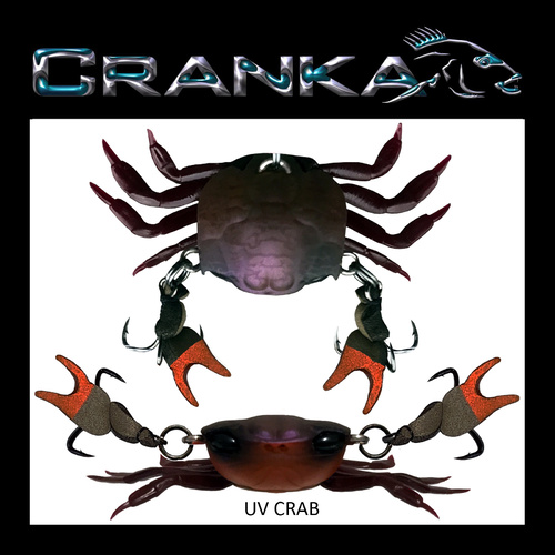 Crab - Treble Hook Model - 50mm (2 inch) - Heavy 5.9 Gram (0.208 ounce) - UV Crab
