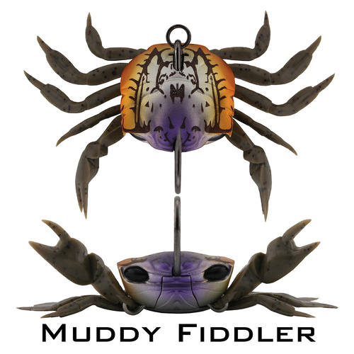 Crab - Single Hook Model - 85mm (3.35 inch) - 21 grams (0.74 ounce) MUDDY FIDDLER CRAB